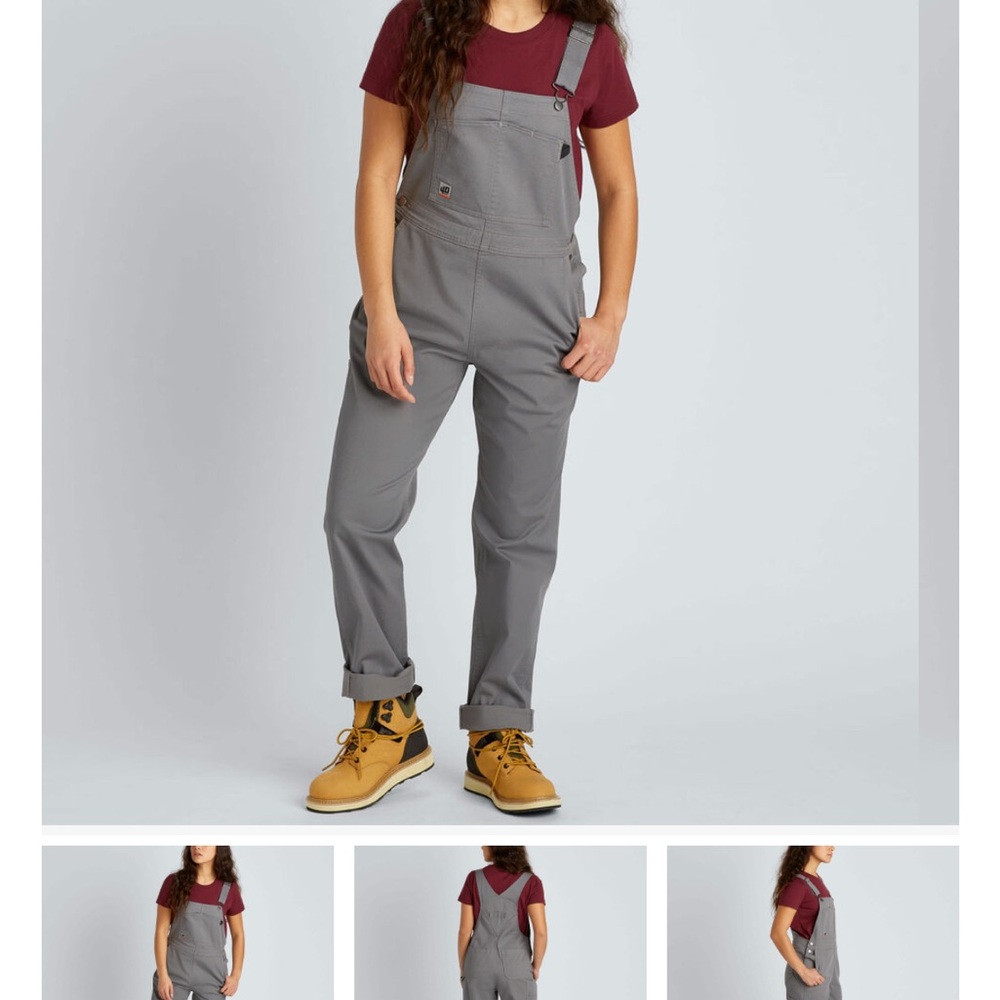 Women's 40 Grit Flex Twill Bib Overalls from Duluth Trading NWT